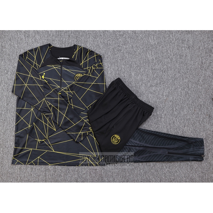 Chandal de Sudadera del Paris Saint-Germain Jordan Nino 2023-2024 Negro
